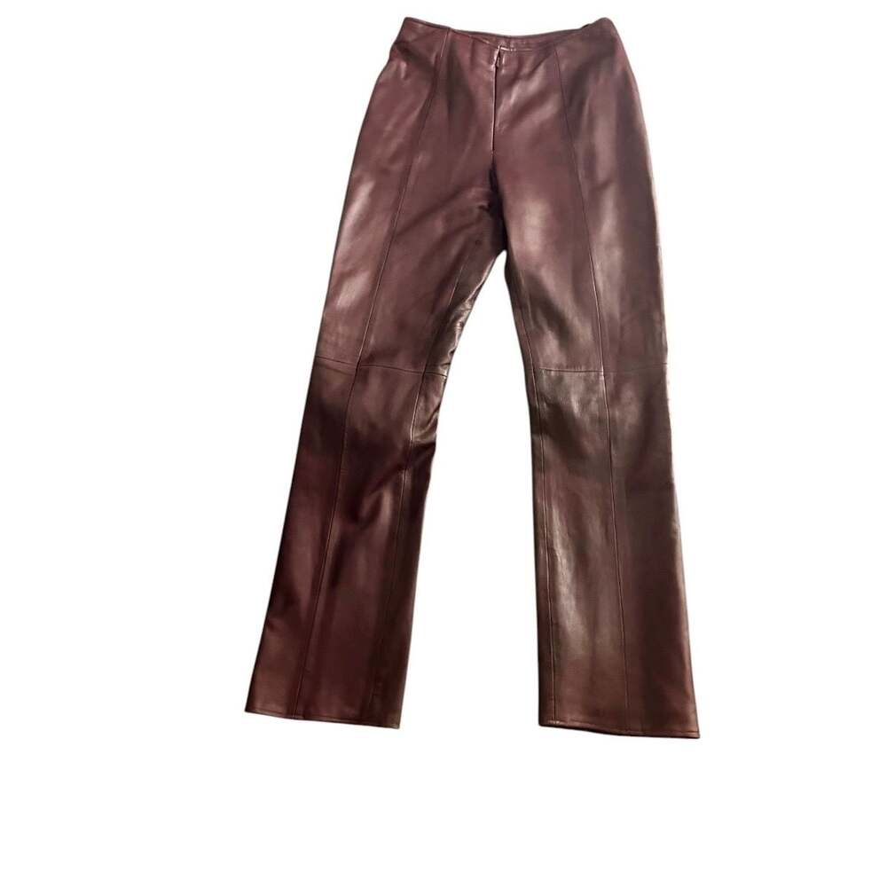 Vintage Y2K Cache Vintage Genuine Leather Pants Size 4